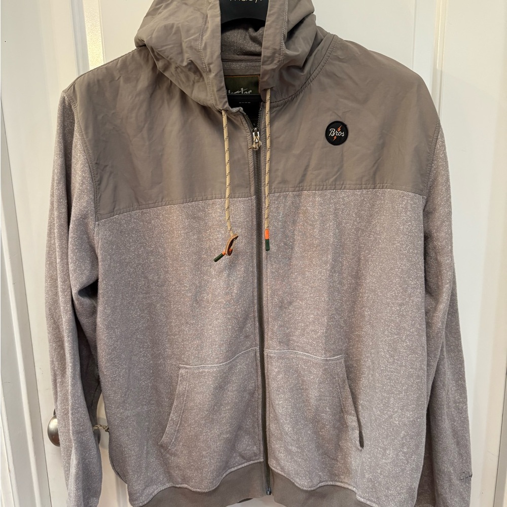 Howler Brothers Two-Tone Gray Hooded Jacket